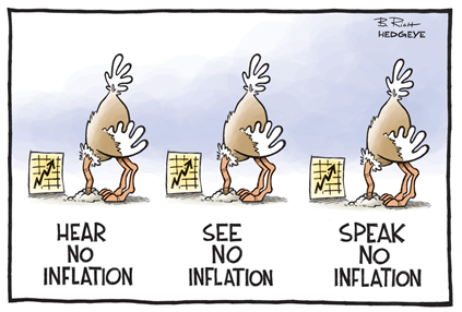 The fed denies inflation. 