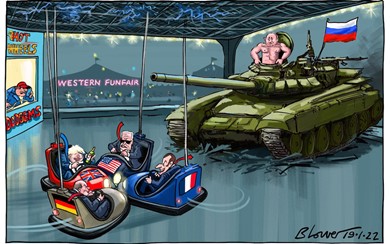 Putin in a tank